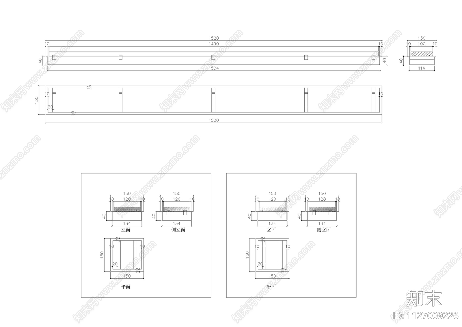 卫生间不锈钢地漏大样图施工图下载【ID:1127009226】