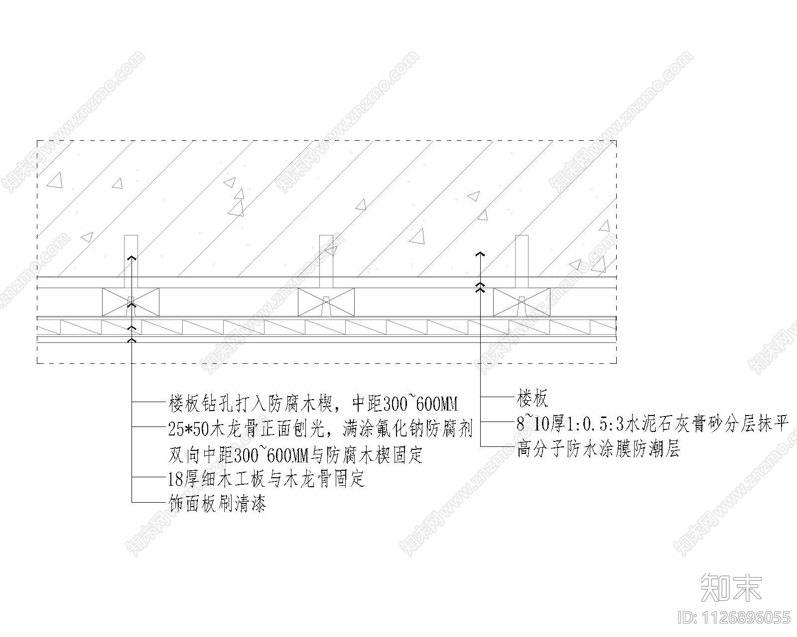 原顶铺饰面板节点大样图施工图下载【ID:1126896055】_知末案例馆