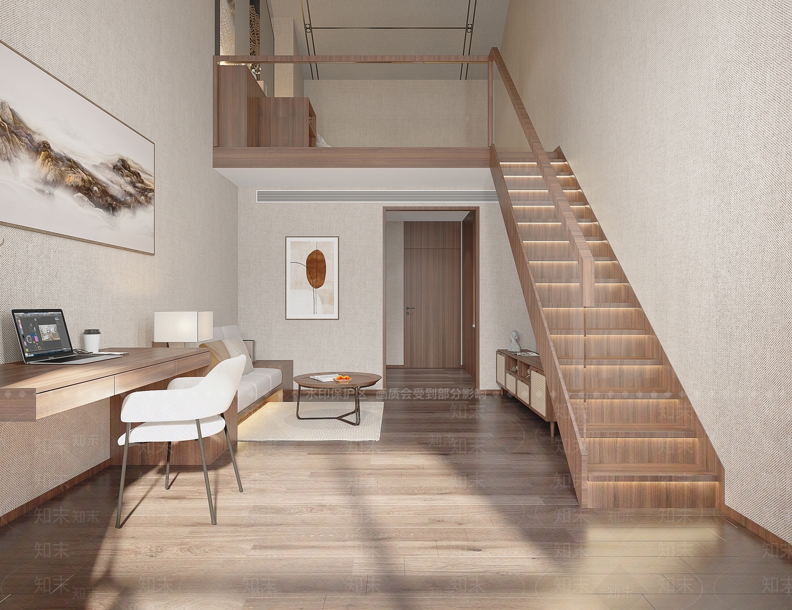 新中式单身公寓3D模型下载【ID:1126918041】