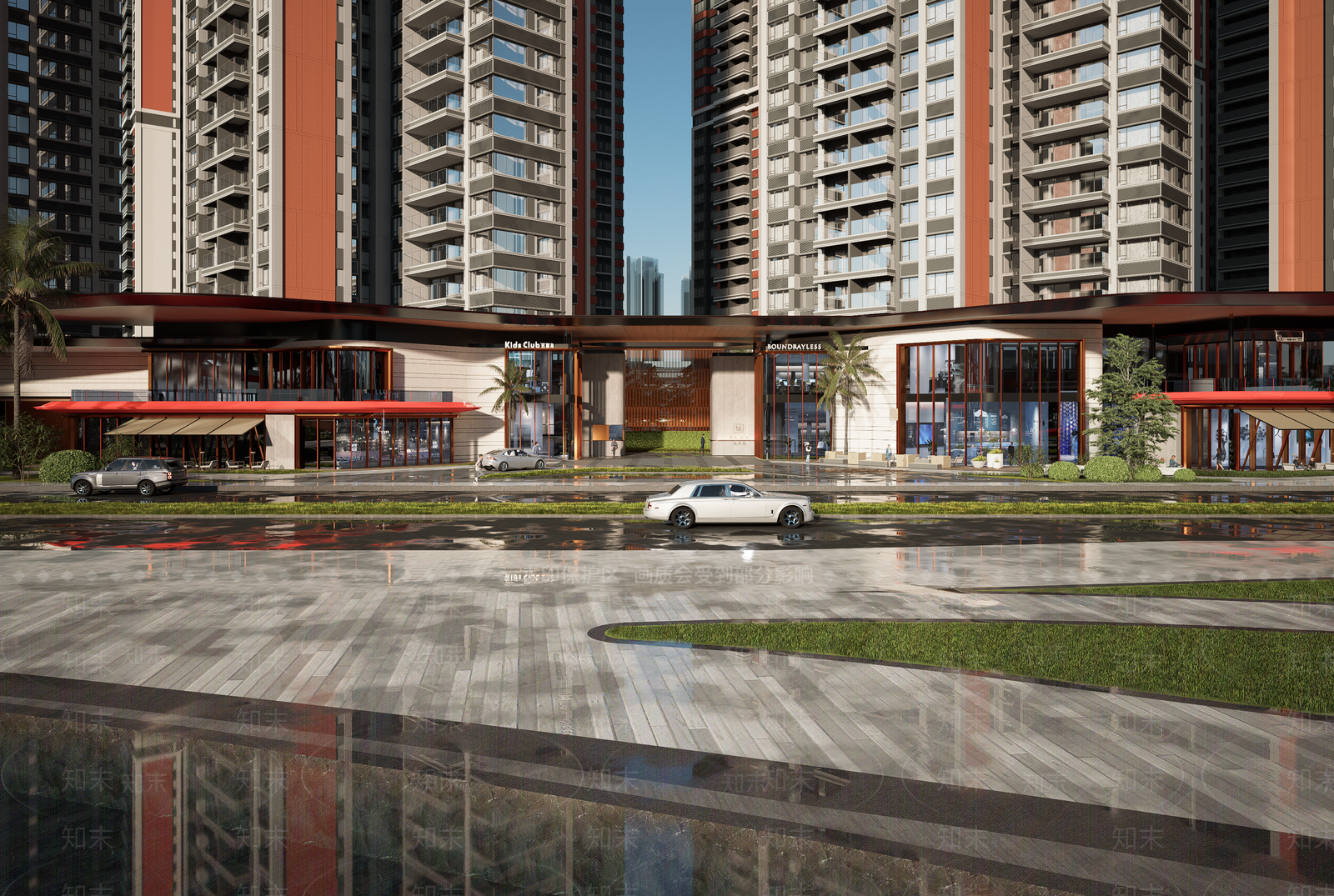 万科现代商业街SU模型下载【ID:1129689678】