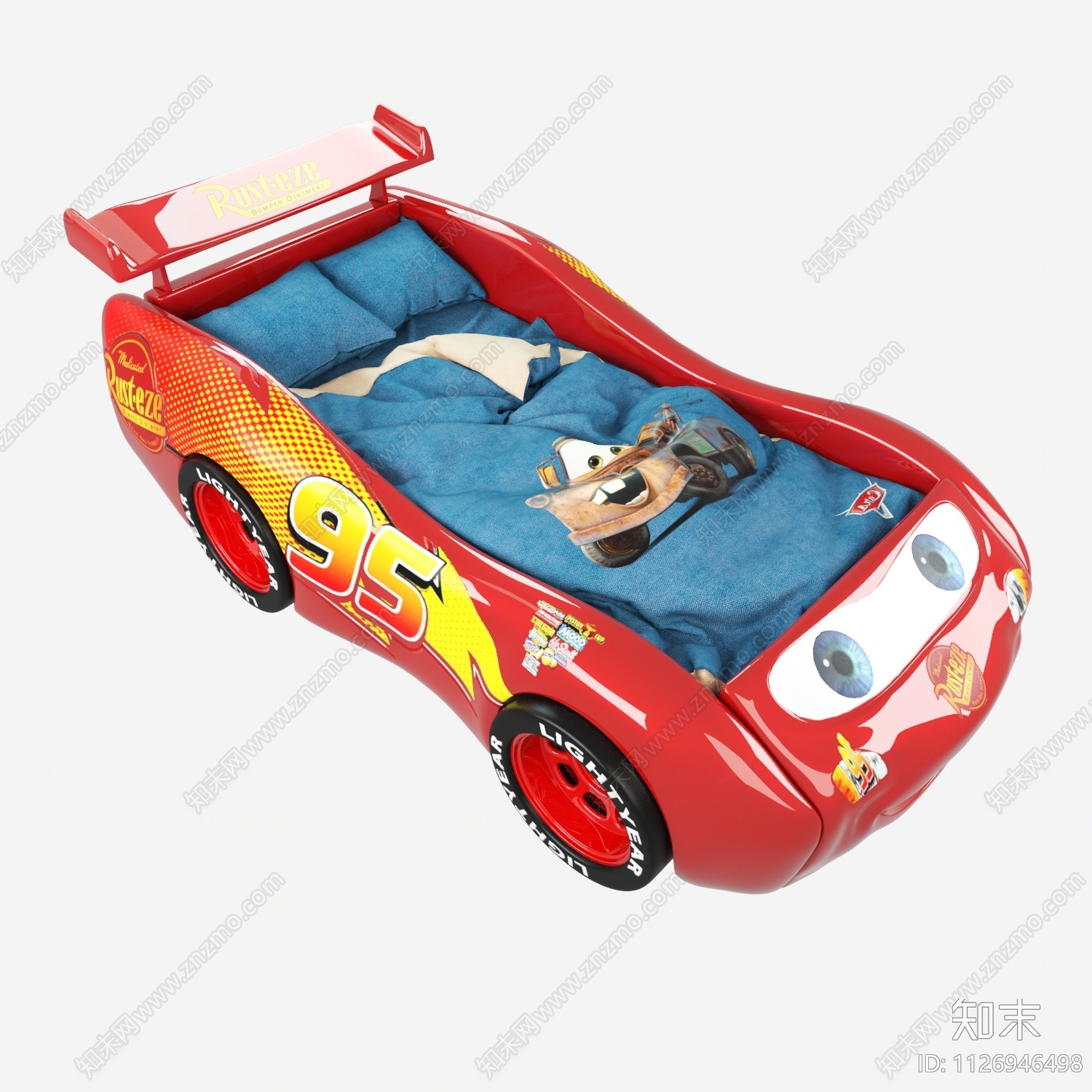现代儿童汽车床免费3d模型下载_ID12113057_3dmax免费模型-欧模网