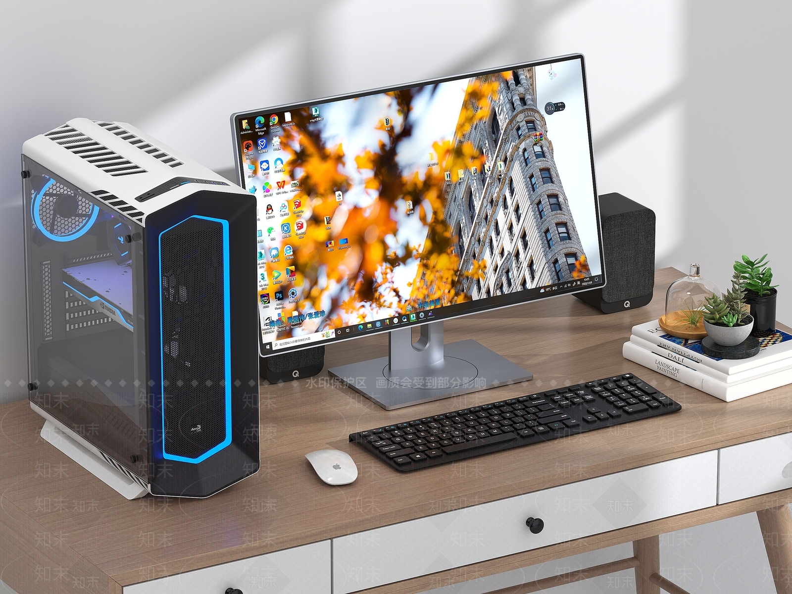 电脑显示器SU模型下载【ID:1126947022】