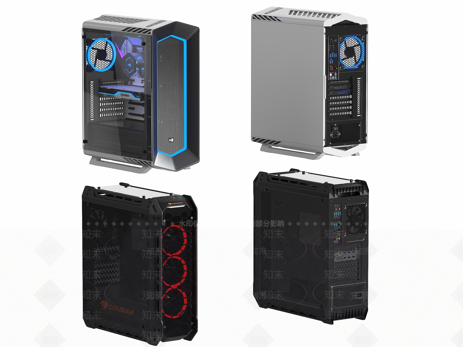 电脑主机SU模型下载【ID:1126947063】