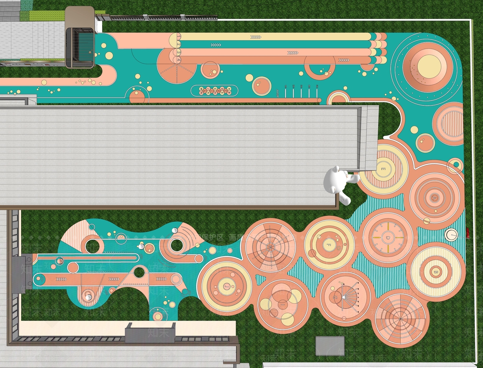 现代儿童活动场地SU模型下载【ID:1126947412】