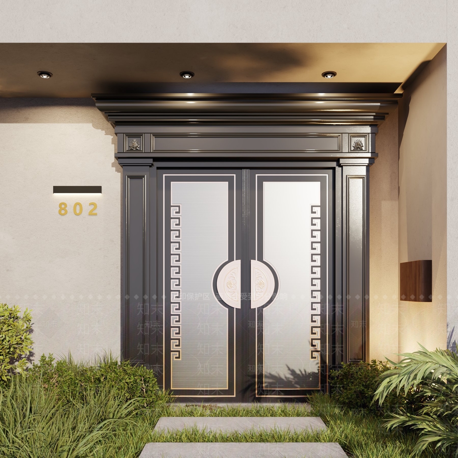 现代入户3D模型下载【ID:1126947967】