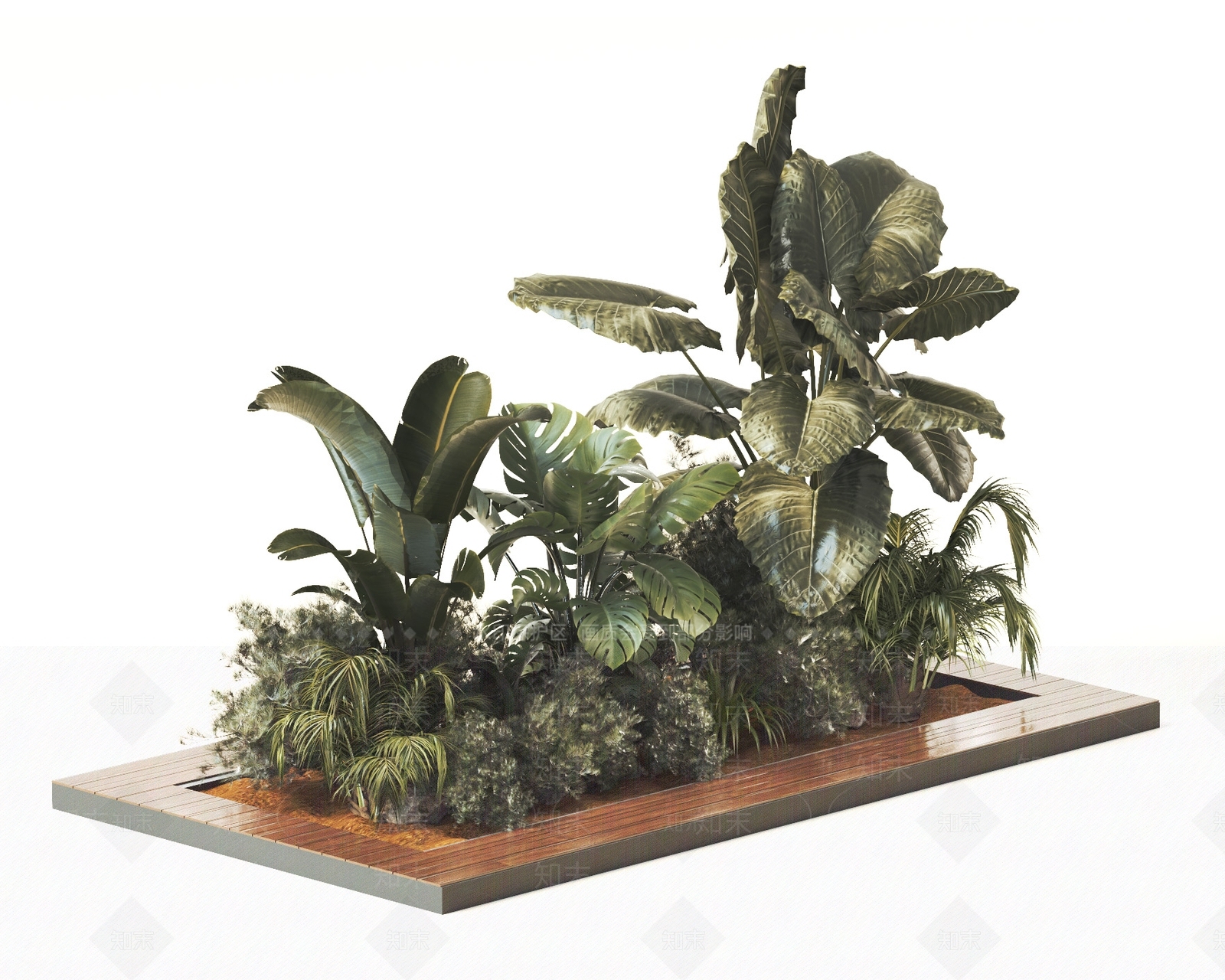 植物堆3D模型下载【ID:1126951069】