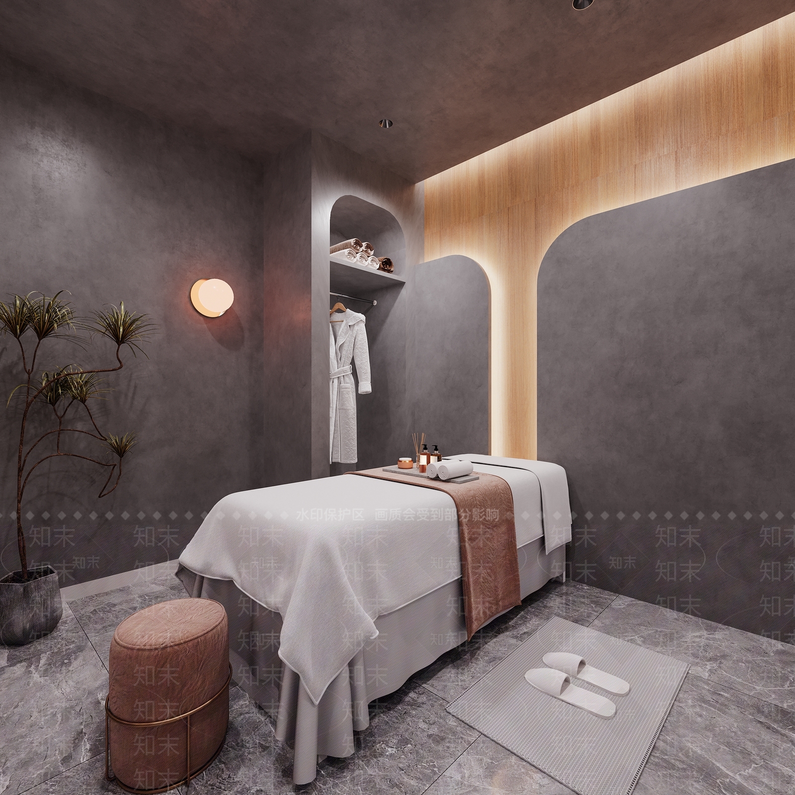 现代美容院包间3D模型下载【ID:1126952034】