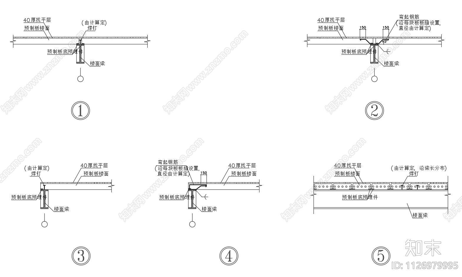 现浇板楼面大样图施工图下载【ID:1126979995】