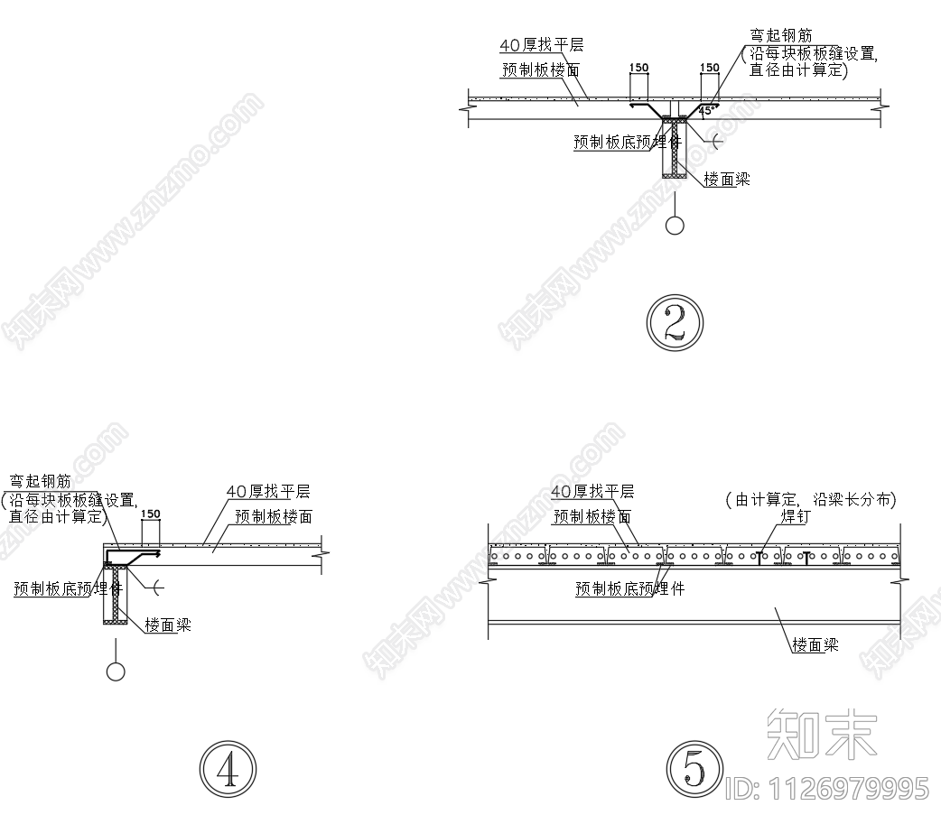 现浇板楼面大样图施工图下载【ID:1126979995】