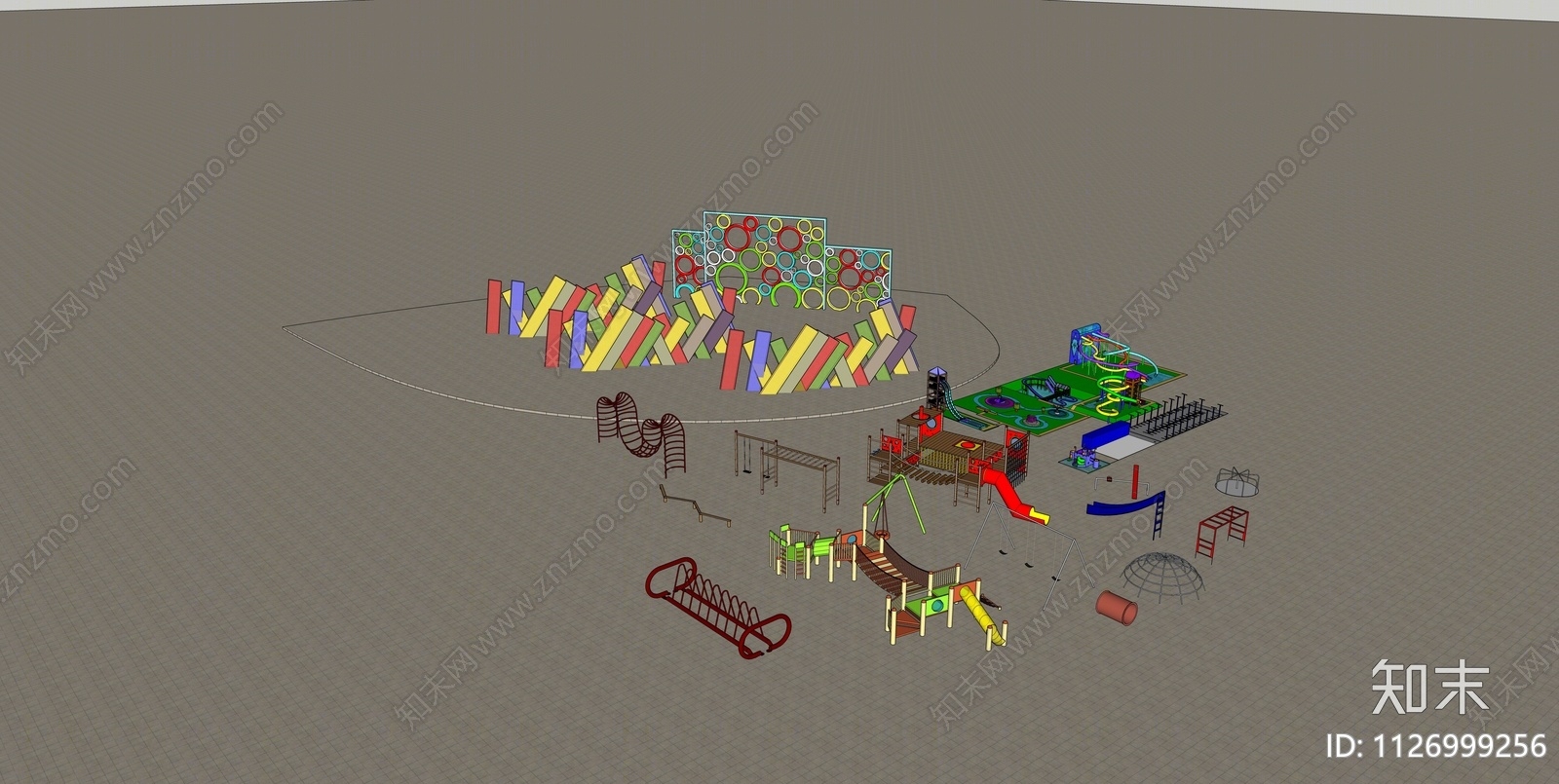 游乐设施SU模型下载【ID:1126999256】
