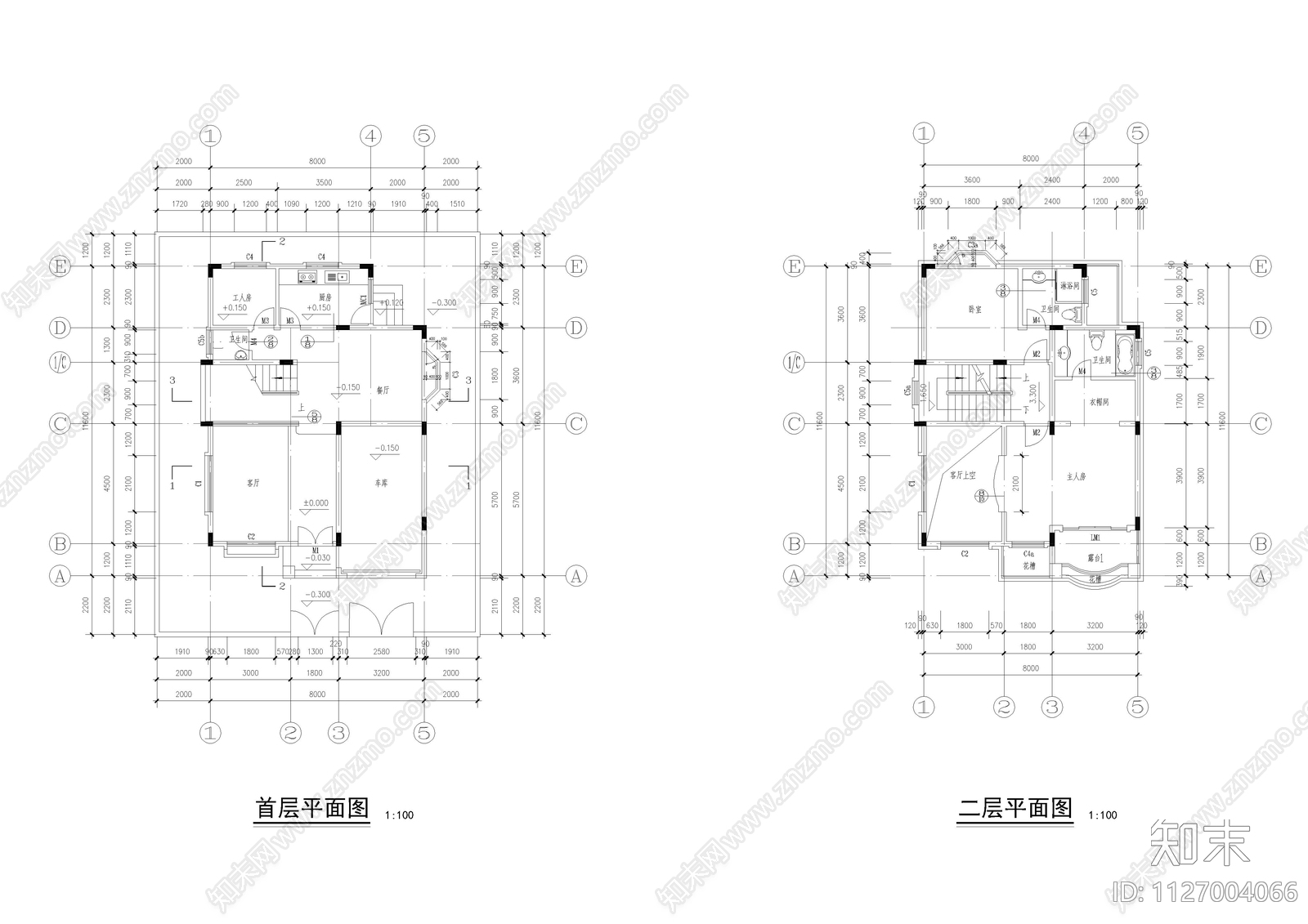 乡村自建房全套建筑图施工图下载【ID:1127004066】