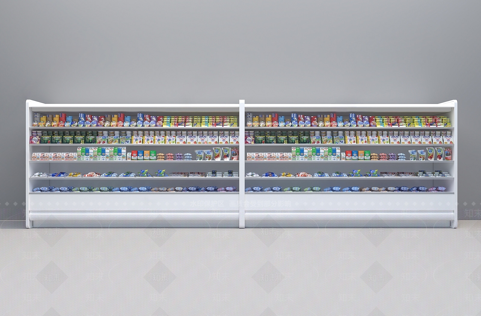 现代保鲜柜SU模型下载【ID:1127020189】