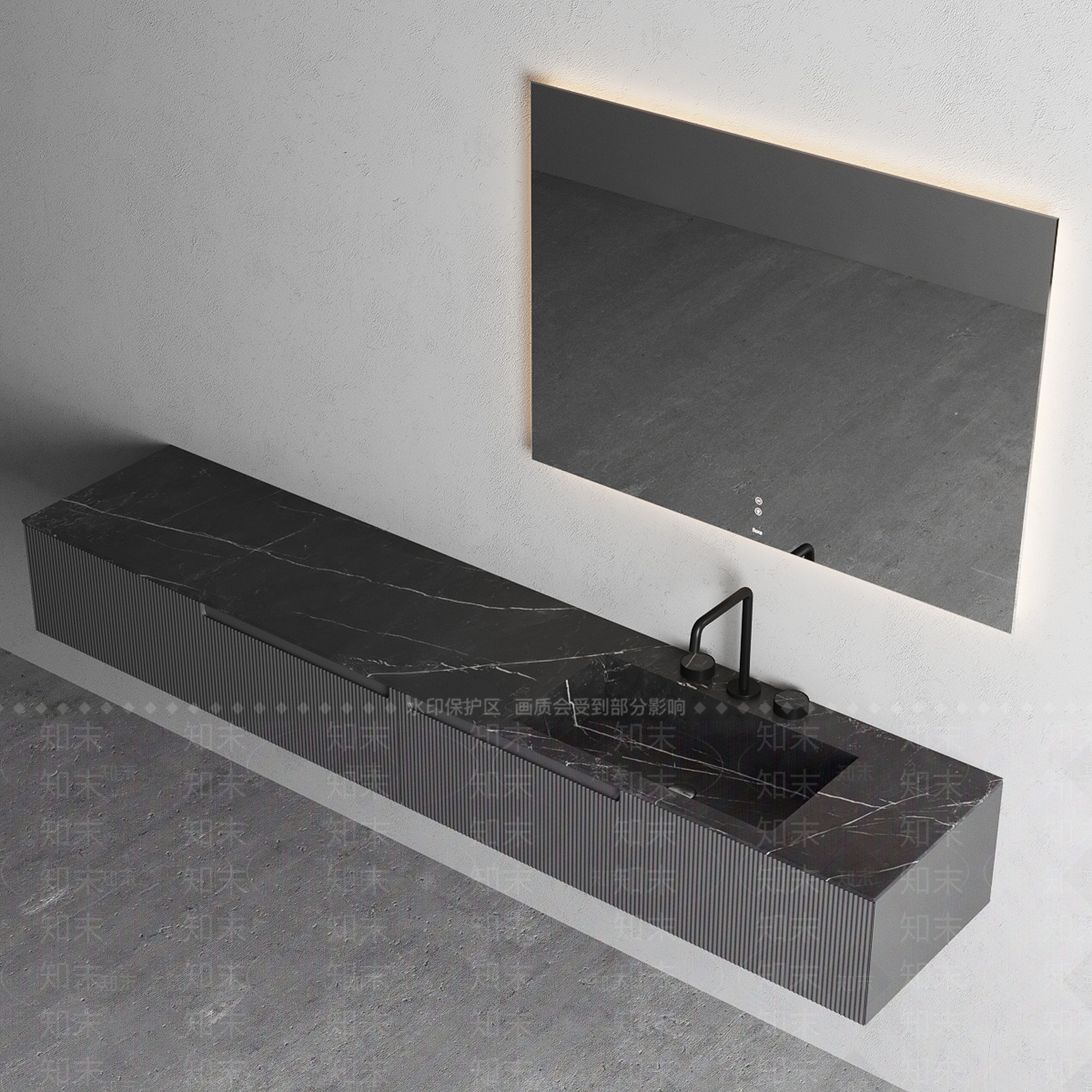 现代浴室柜3D模型下载【ID:1127032321】