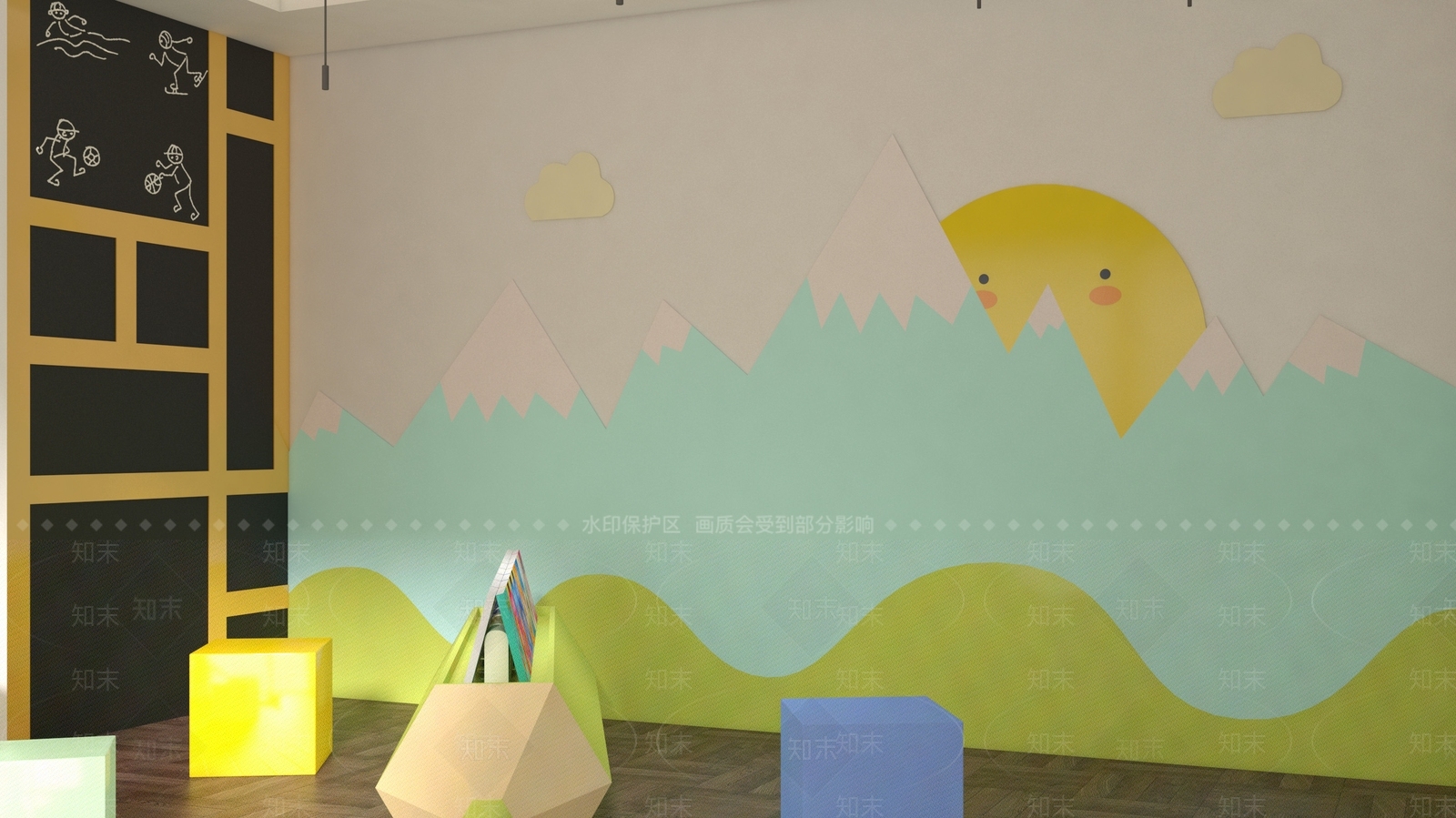现代儿童活动区SU模型下载【ID:1127039963】