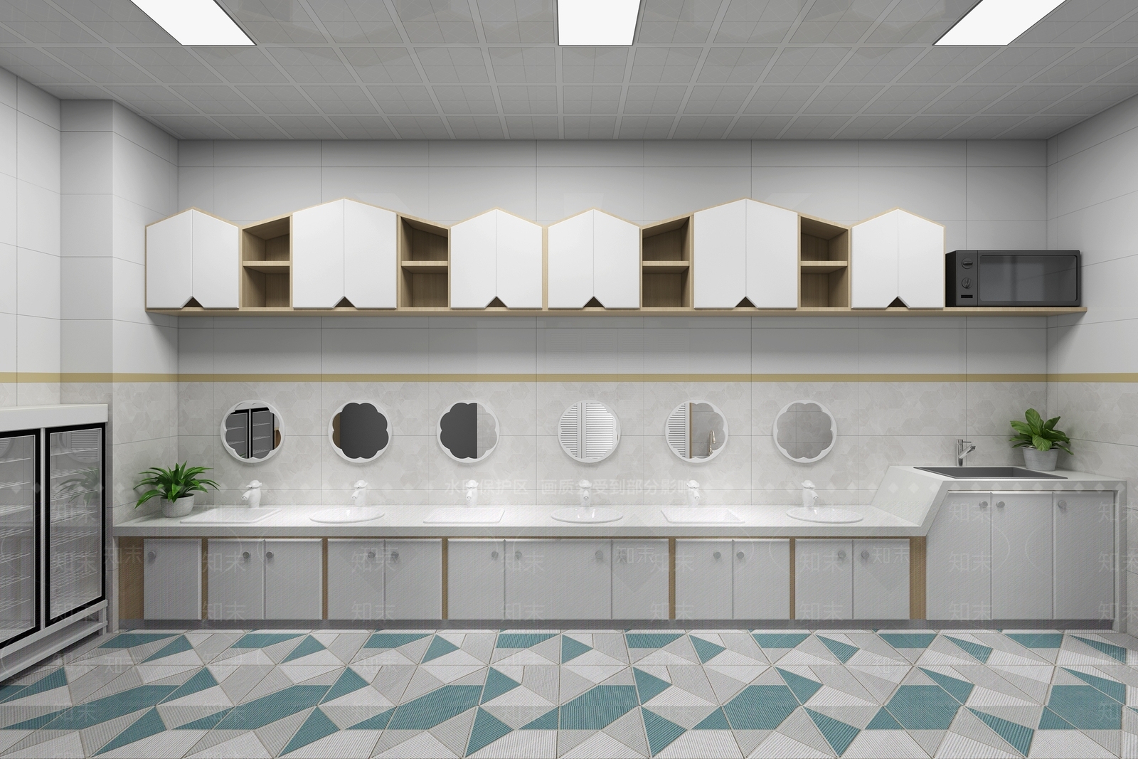 现代公共卫生间3D模型下载【ID:1166358265】