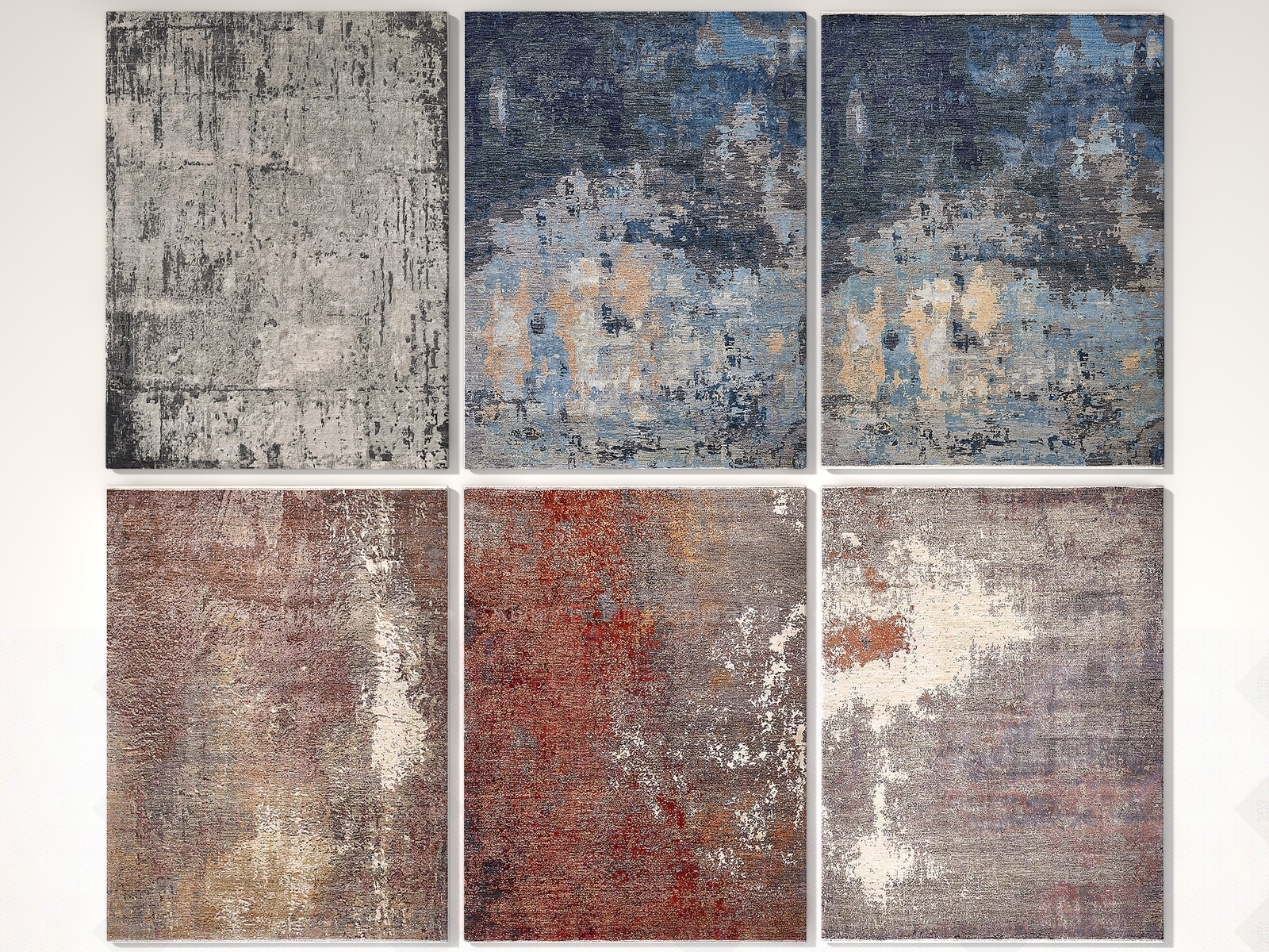 现代客厅地毯3D模型下载【ID:1127044589】