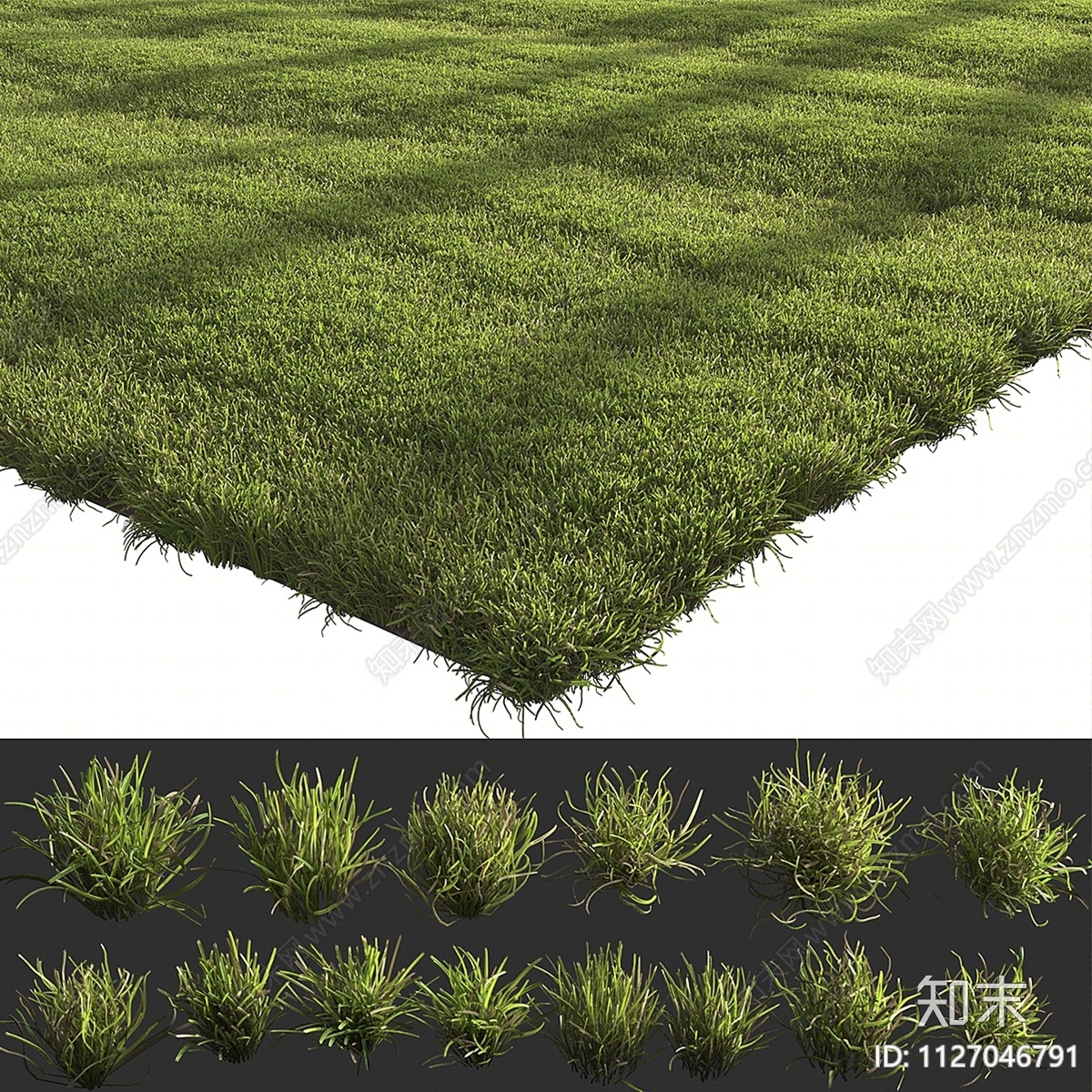 绿茵草坪3D模型下载【ID:1127046791】