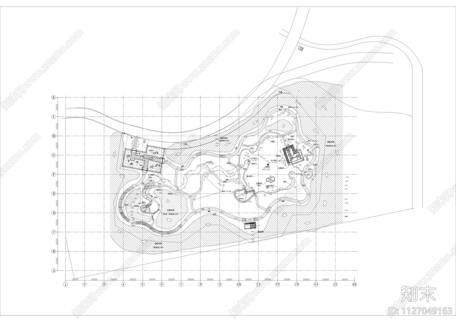 日式园林景观施工图下载【ID:1127049163】