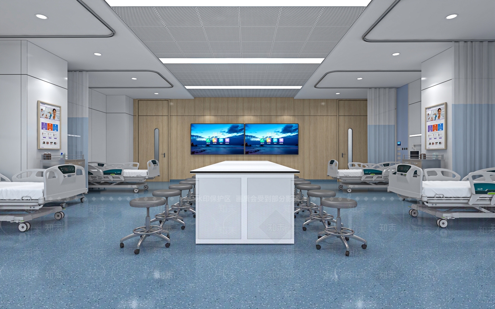 现代病房3D模型下载【ID:1127059469】