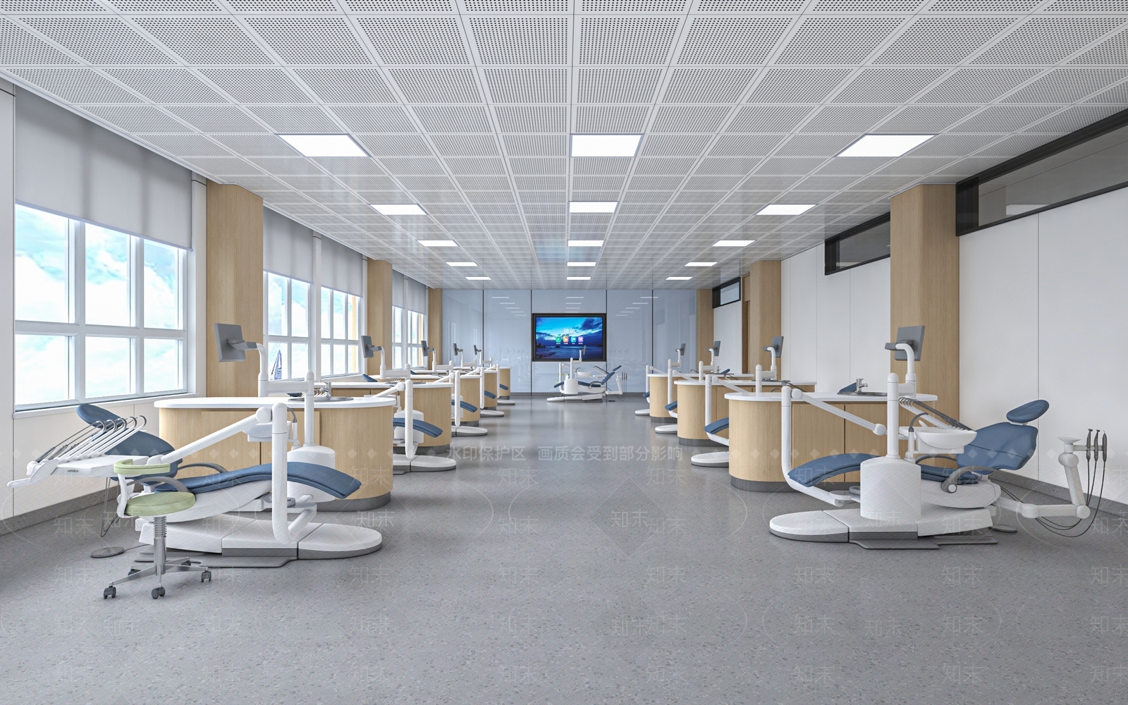 现代口腔临床实训室3D模型下载【ID:1127060295】