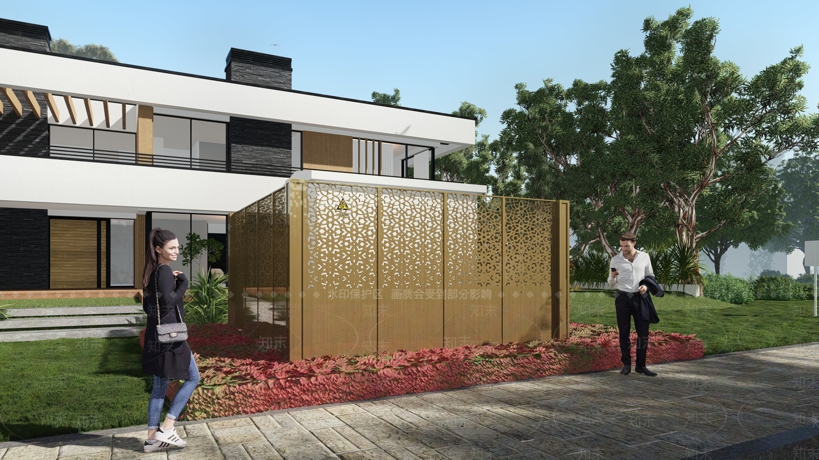 格栅通风井SU模型下载【ID:1127063176】