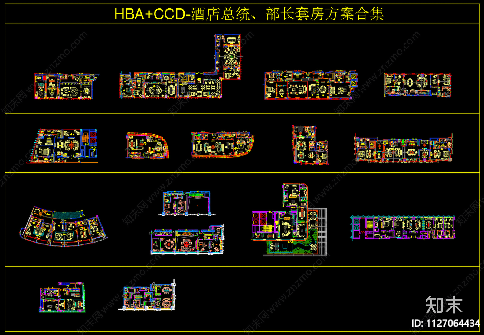 酒店cad施工图下载【ID:1127064434】