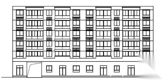 5#楼建筑施cad施工图下载【ID:149576142】