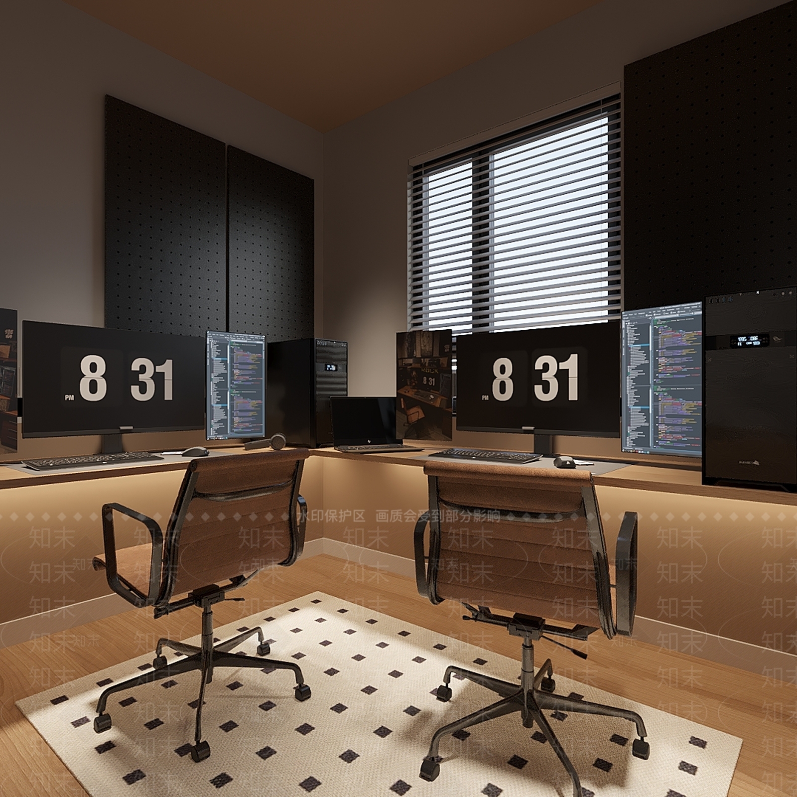 现代电竞房3D模型下载【ID:1127067323】
