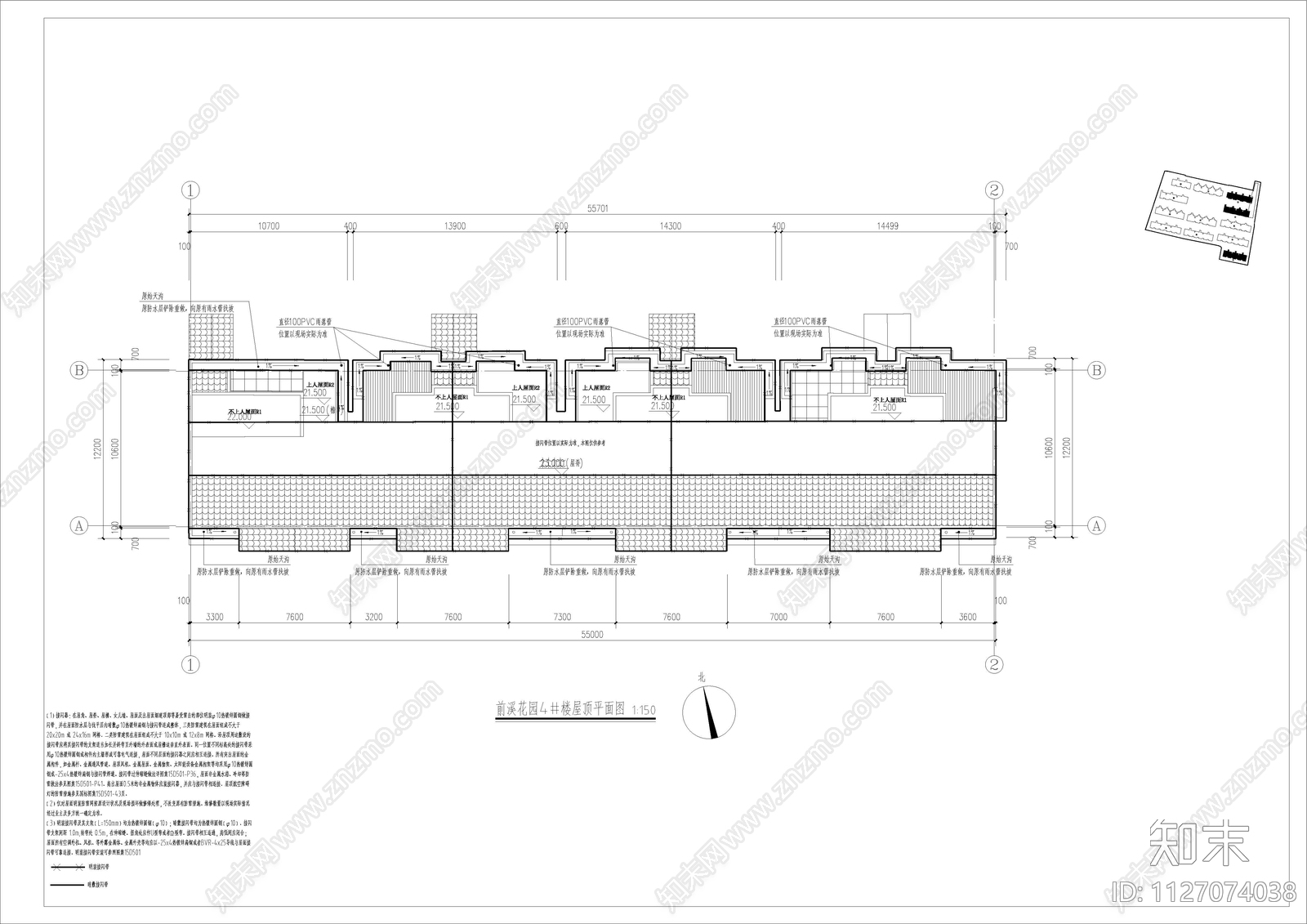 花园新村建筑cad施工图下载【ID:1127074038】