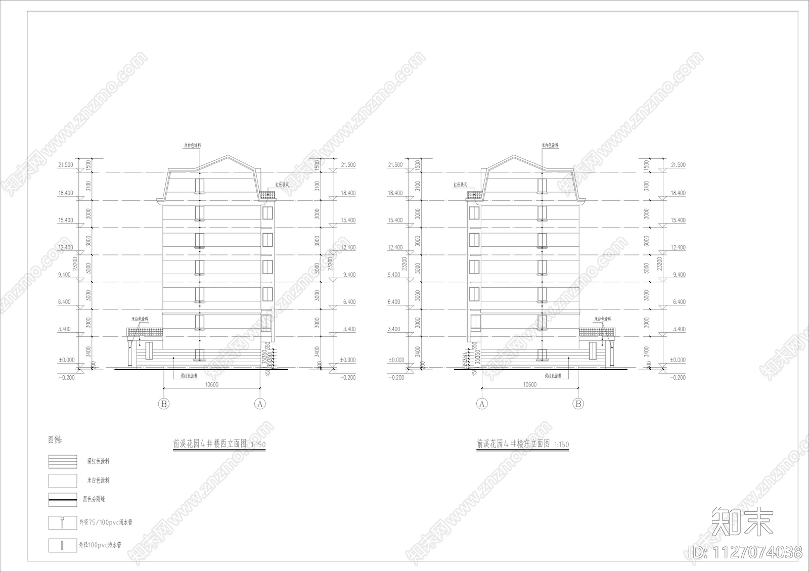 花园新村建筑cad施工图下载【ID:1127074038】