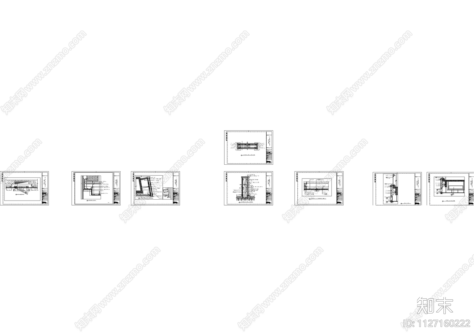 墙面石材与收口节点cad施工图下载【ID:1127160222】