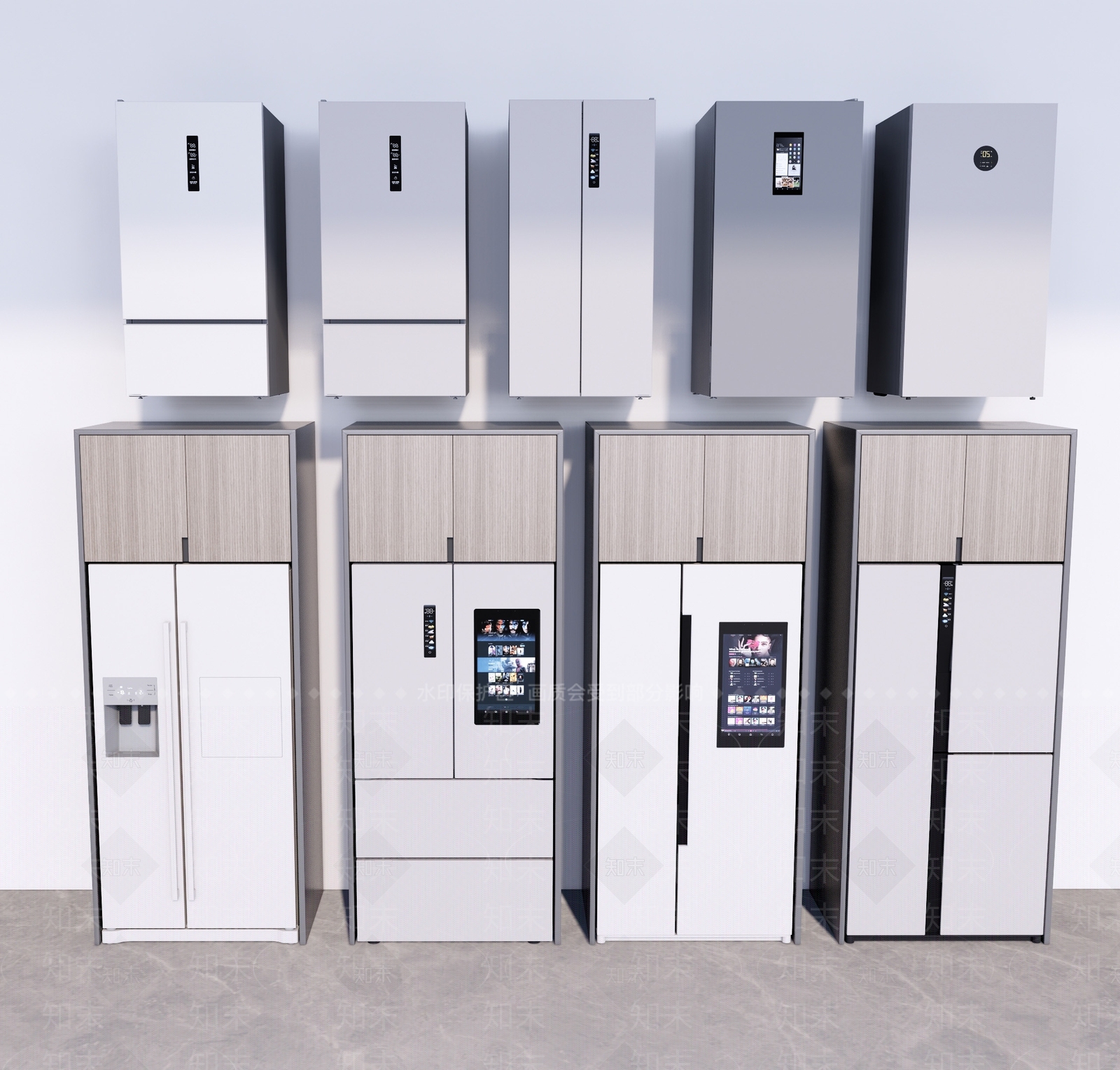 双开门冰箱SU模型下载【ID:1127080286】