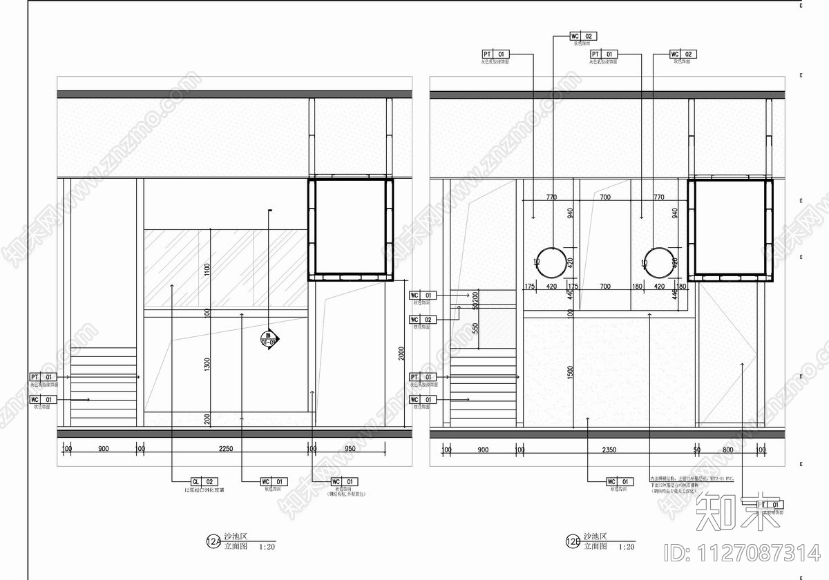 400㎡亲子餐厅CAD施工图下载【ID:1127087314】