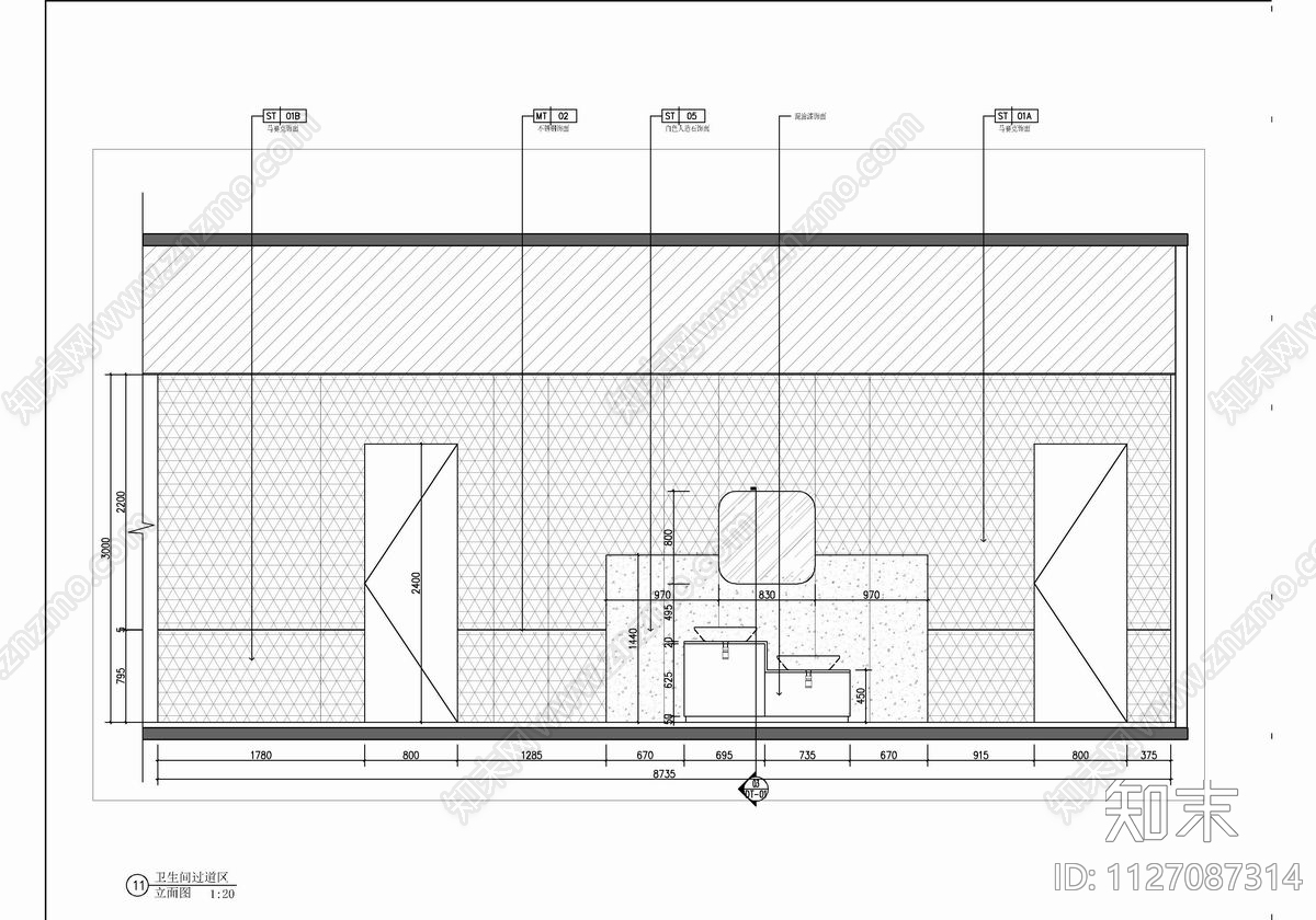 400㎡亲子餐厅CAD施工图下载【ID:1127087314】