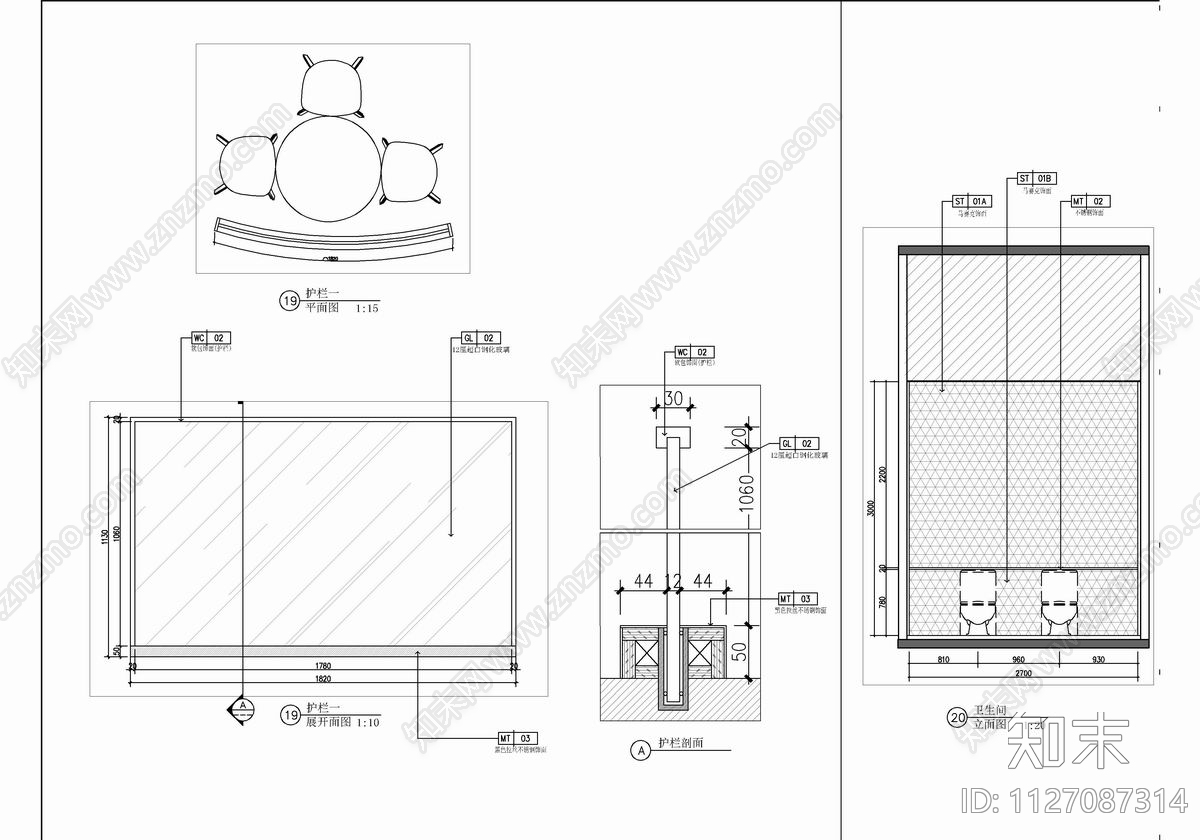 400㎡亲子餐厅CAD施工图下载【ID:1127087314】