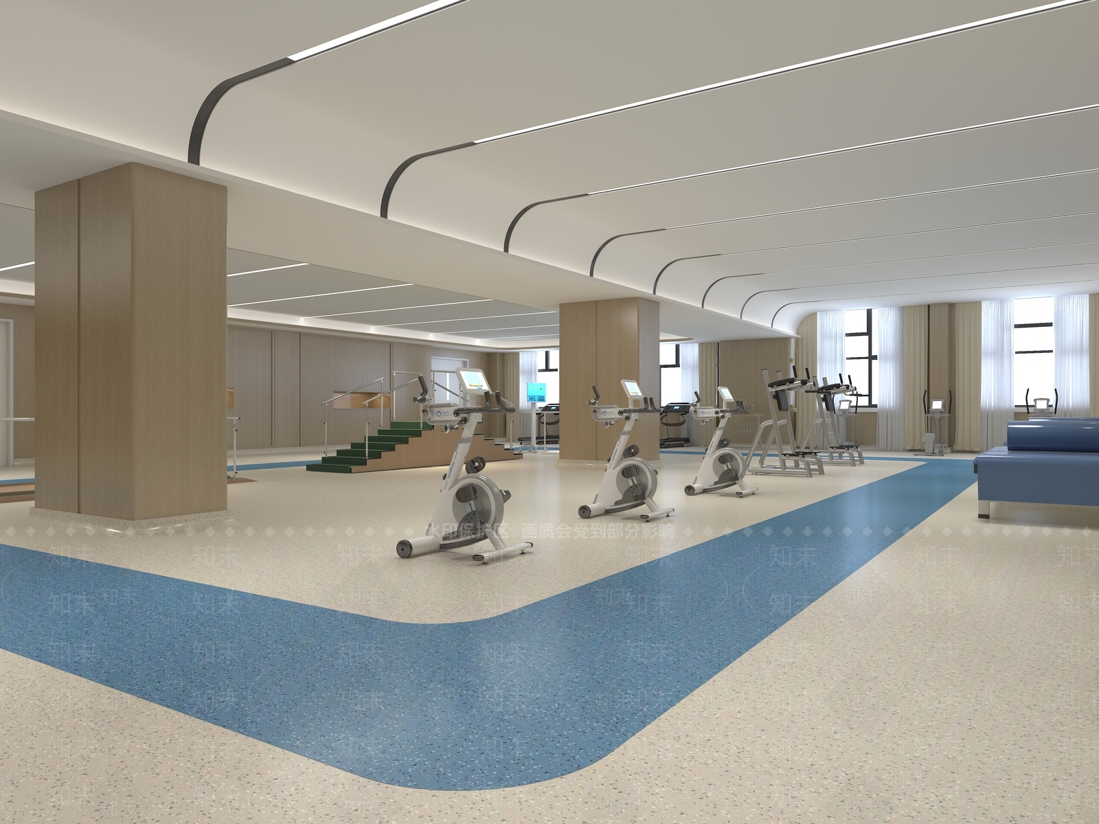 现代康养大厅3D模型下载【ID:1127109136】_知末3d模型网