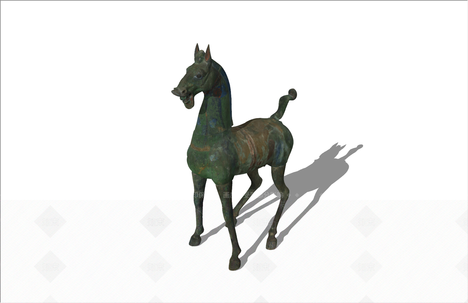 中式青铜马SU模型下载【ID:1127110864】
