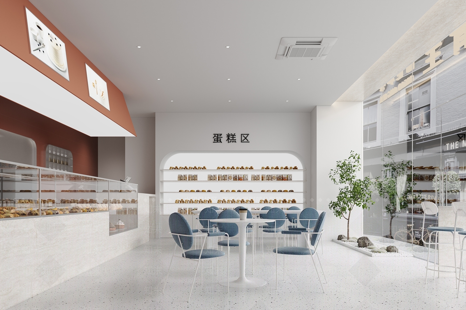现代甜品面包店3D模型下载【ID:1127120328】