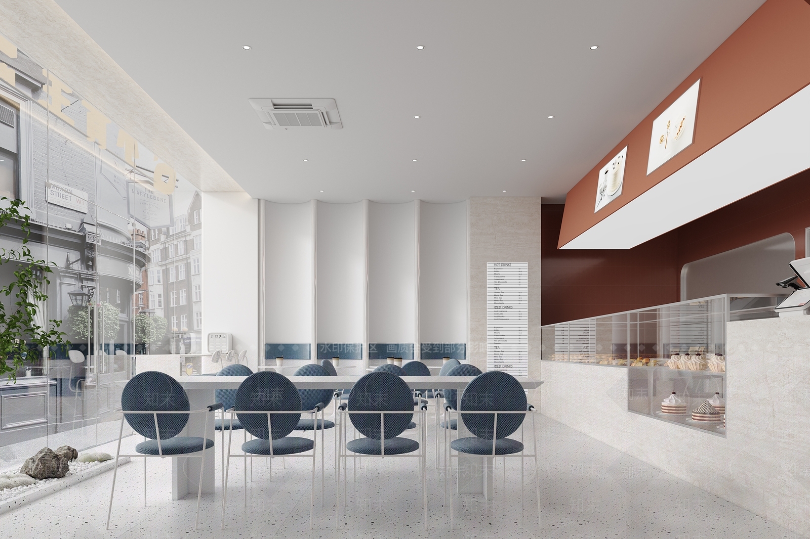 现代甜品面包店3D模型下载【ID:1127120328】