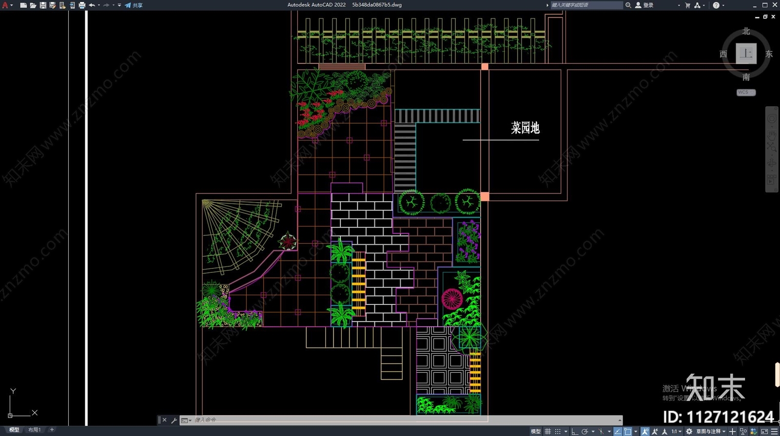 屋顶花园园林景观cad施工图下载【ID:1127121624】