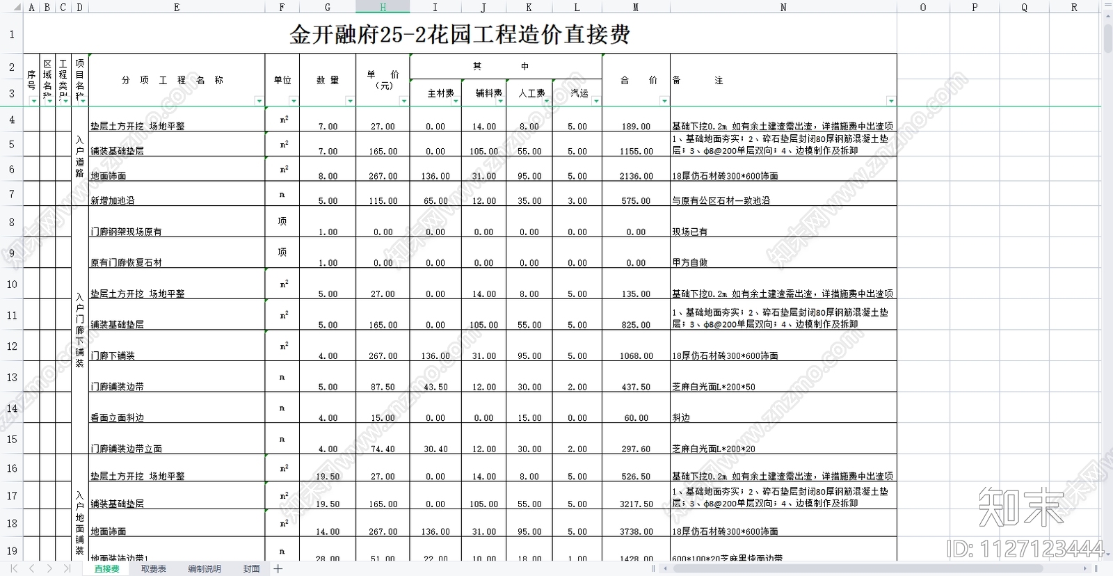 欧式花园庭院景观cad施工图下载【ID:1127123444】