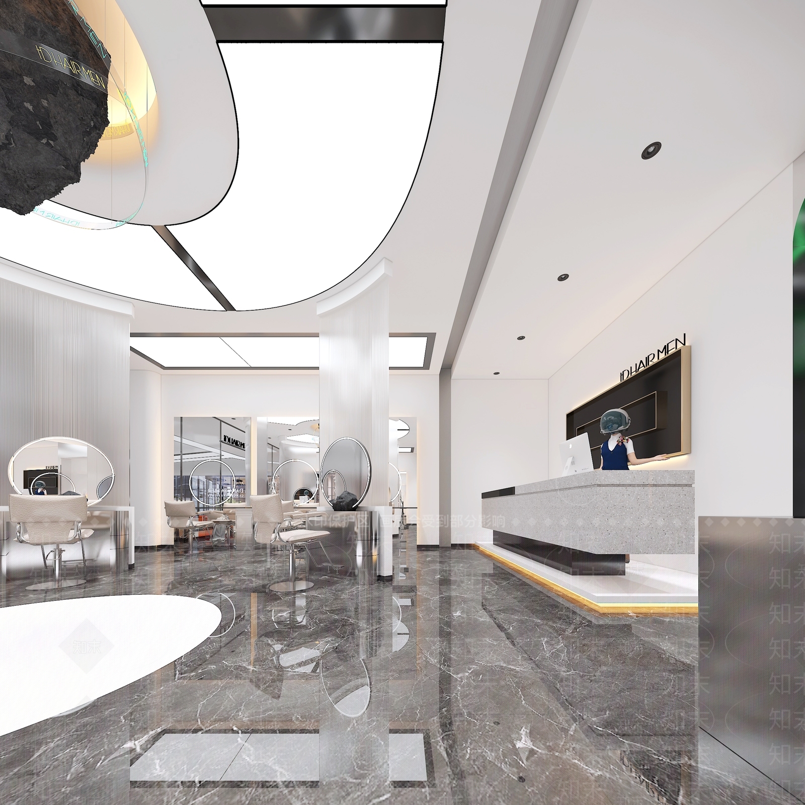 现代理发店3D模型下载【ID:1127128414】