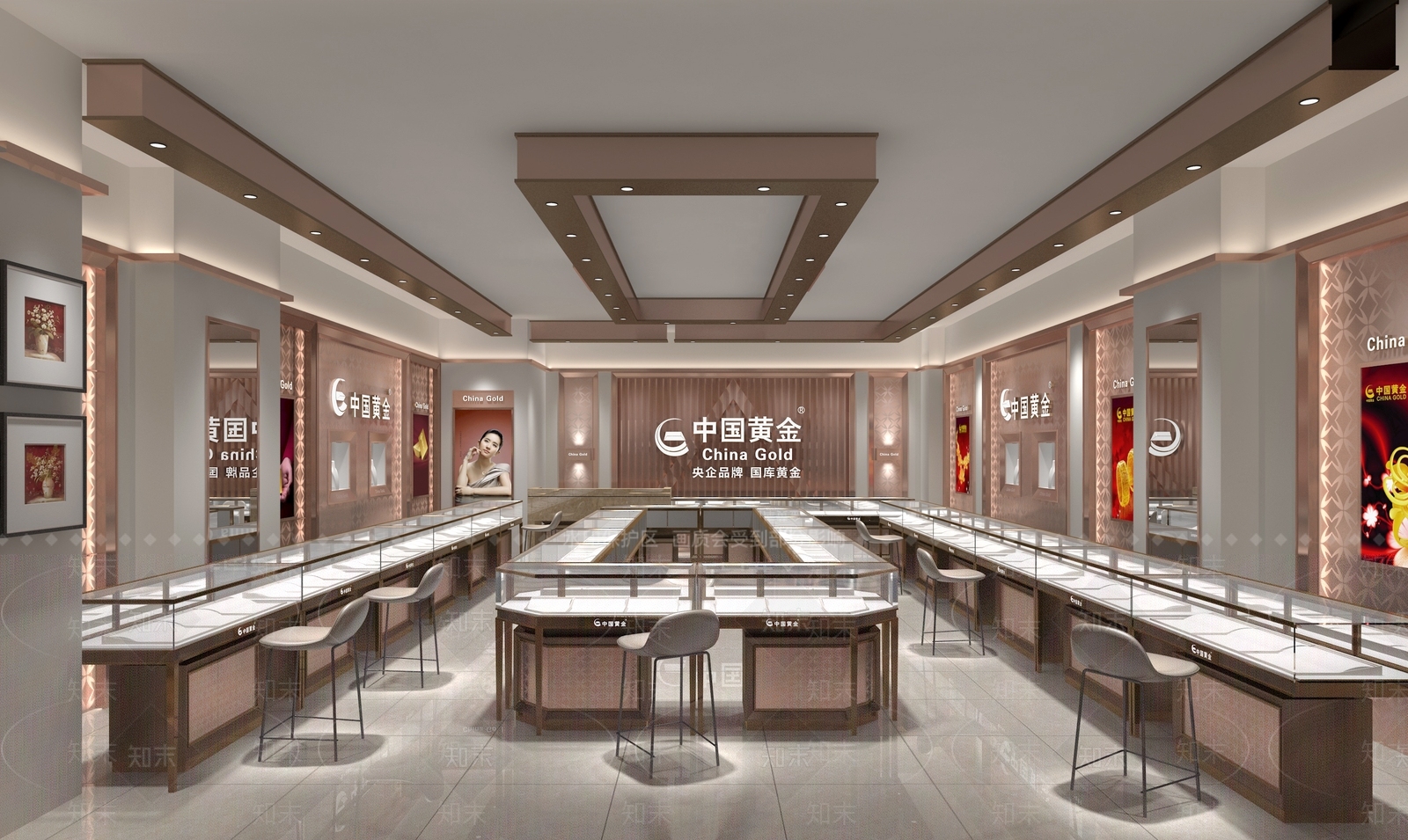 现代珠宝店3D模型下载【ID:1127136245】