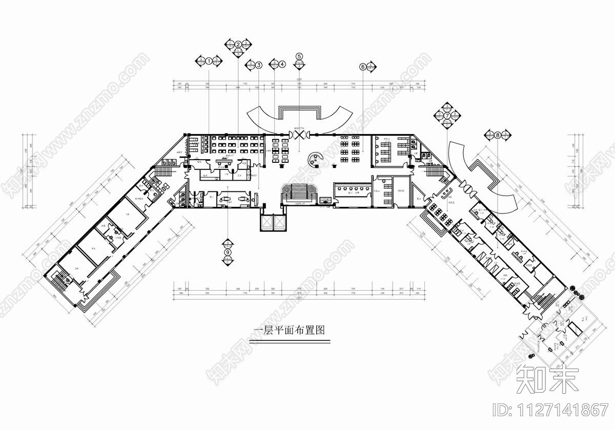 某综合医院大楼CADcad施工图下载【ID:1127141867】