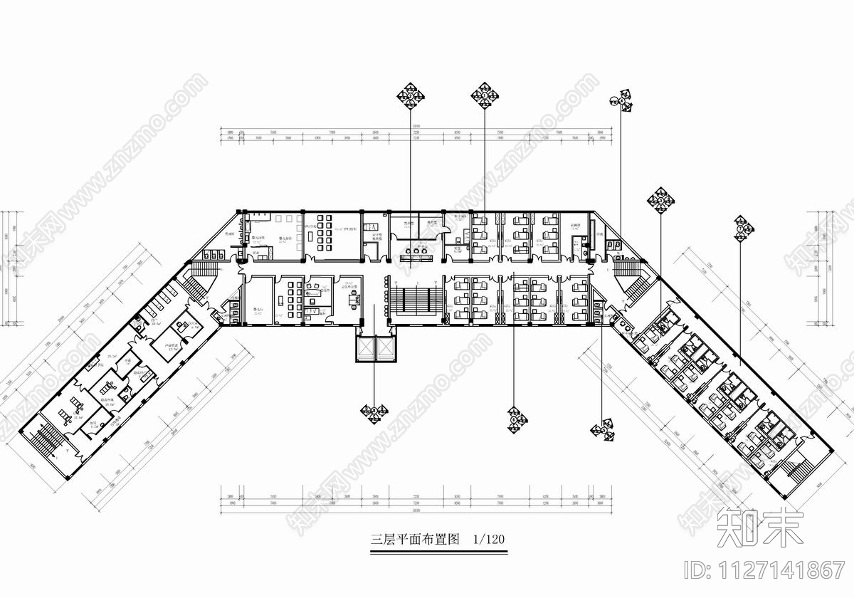 某综合医院大楼CADcad施工图下载【ID:1127141867】