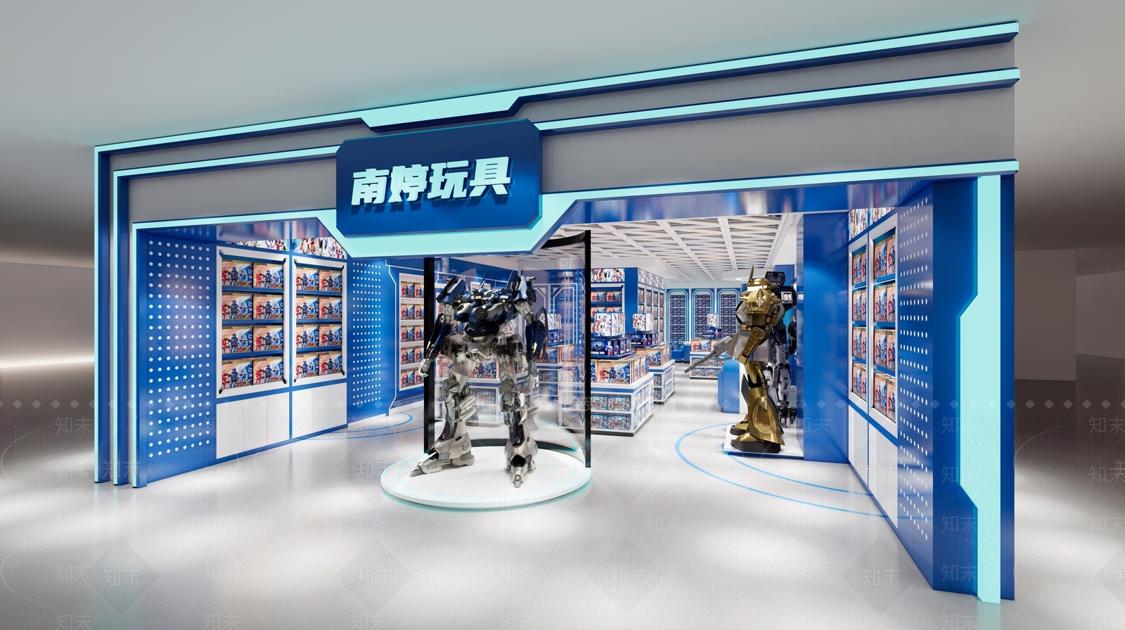 现代潮流玩具店SU模型下载【ID:1127149655】