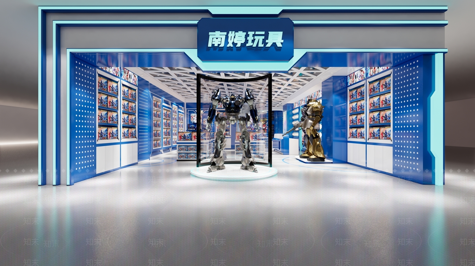 现代潮流玩具店SU模型下载【ID:1127149655】