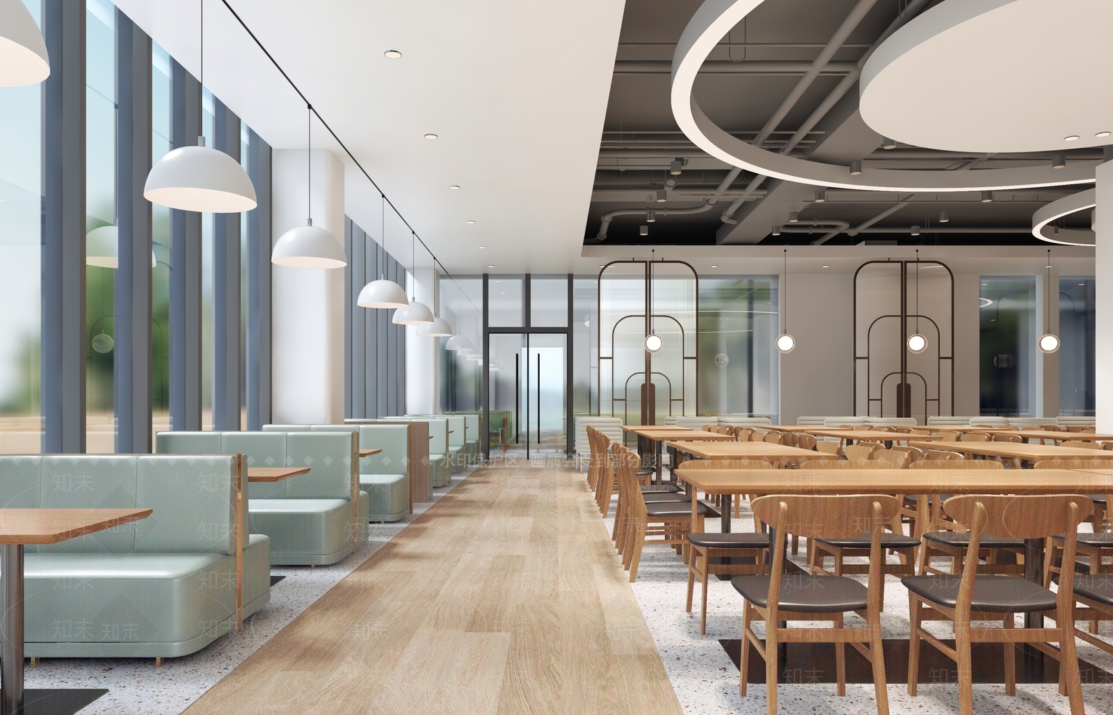 工业风食堂3D模型下载【ID:1127151258】