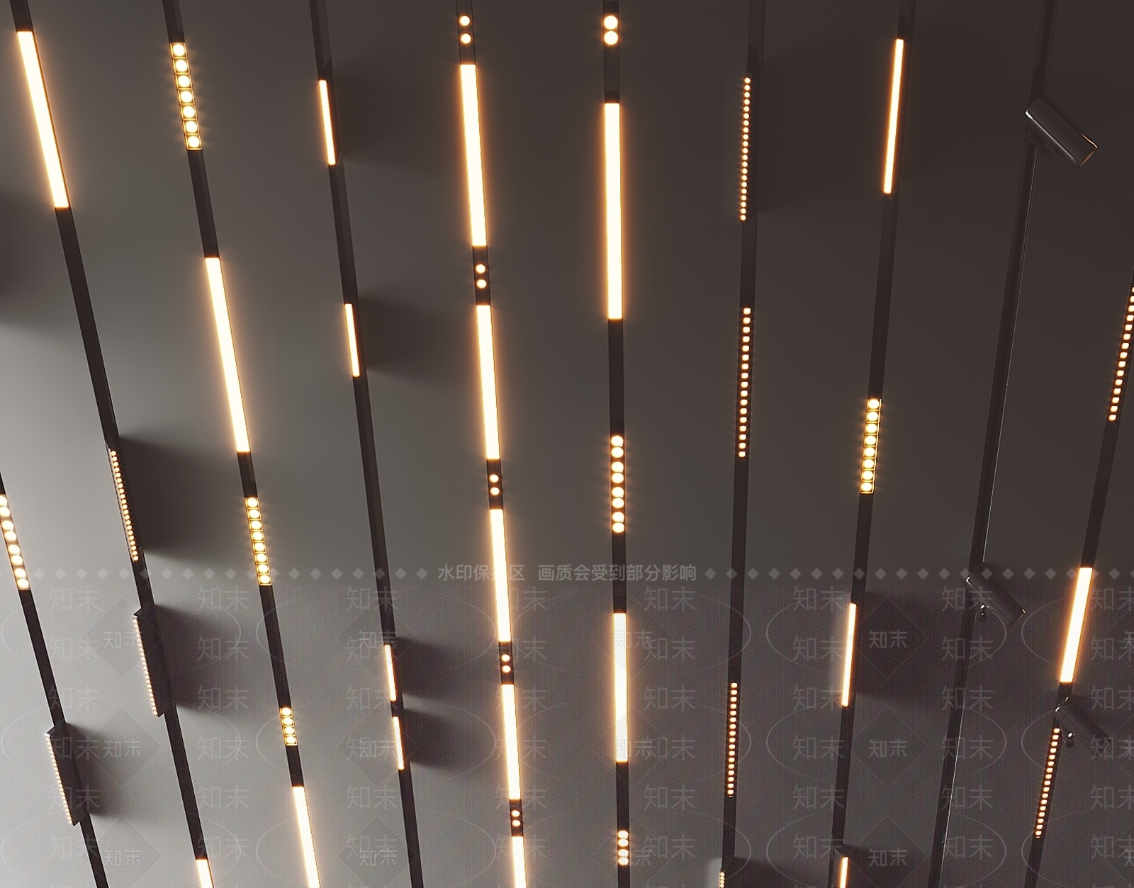 现代磁吸灯3D模型下载【ID:1127167844】