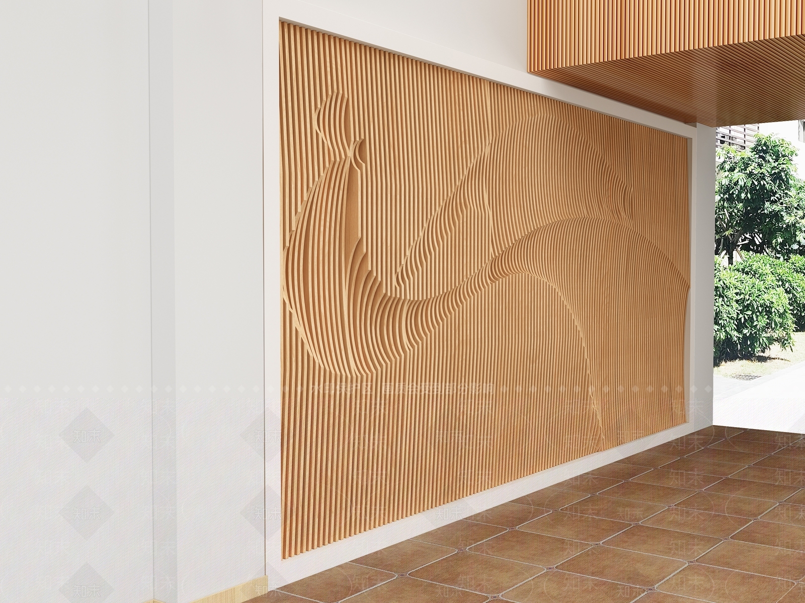 现代异形背景墙3D模型下载【ID:1127170426】_知末3d模型网